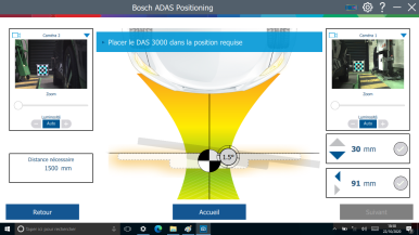 Innovations dans le dispositif de calibration ADAS caméras et radars Bosch DAS 3000