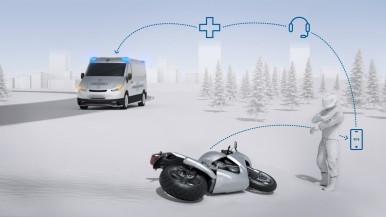 Avec la solution d'appel d'urgence connectée pour les motos, Bosch accélère le s ...