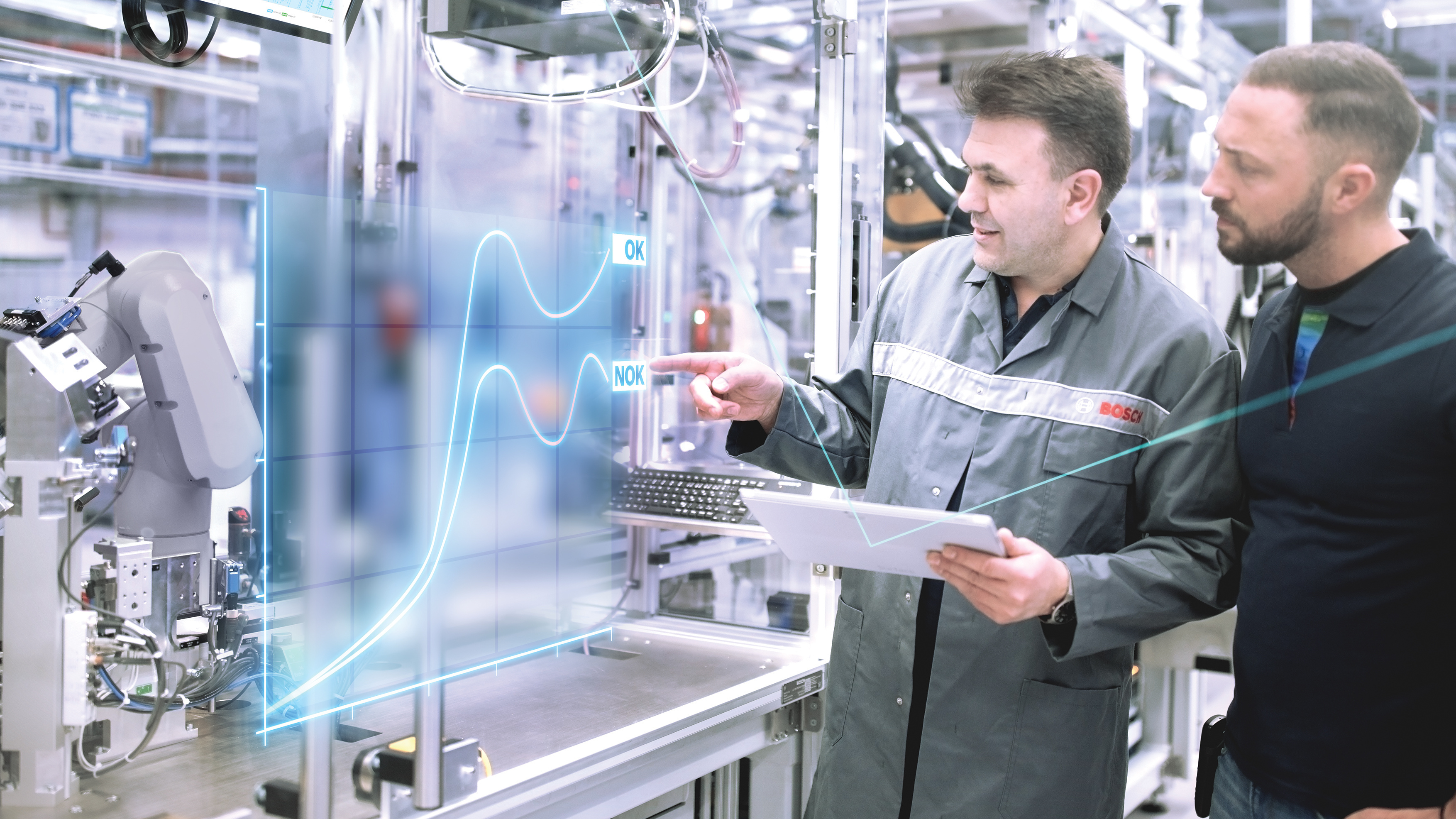Foco no setor 4.0: a Bosch equipa suas próprias plantas e as de seus clientes com conectividade.