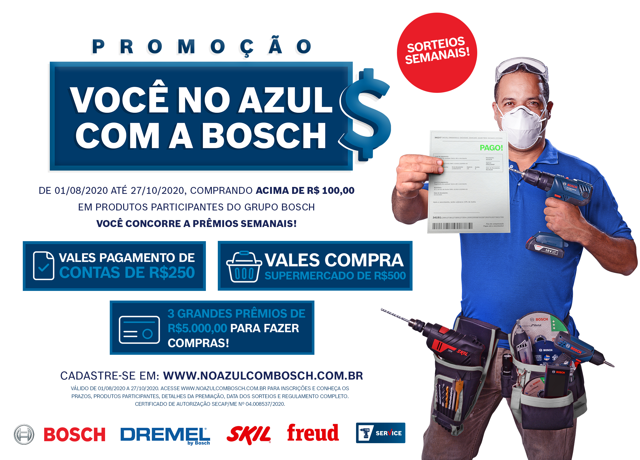 Promoção Você no Azul com a Bosch