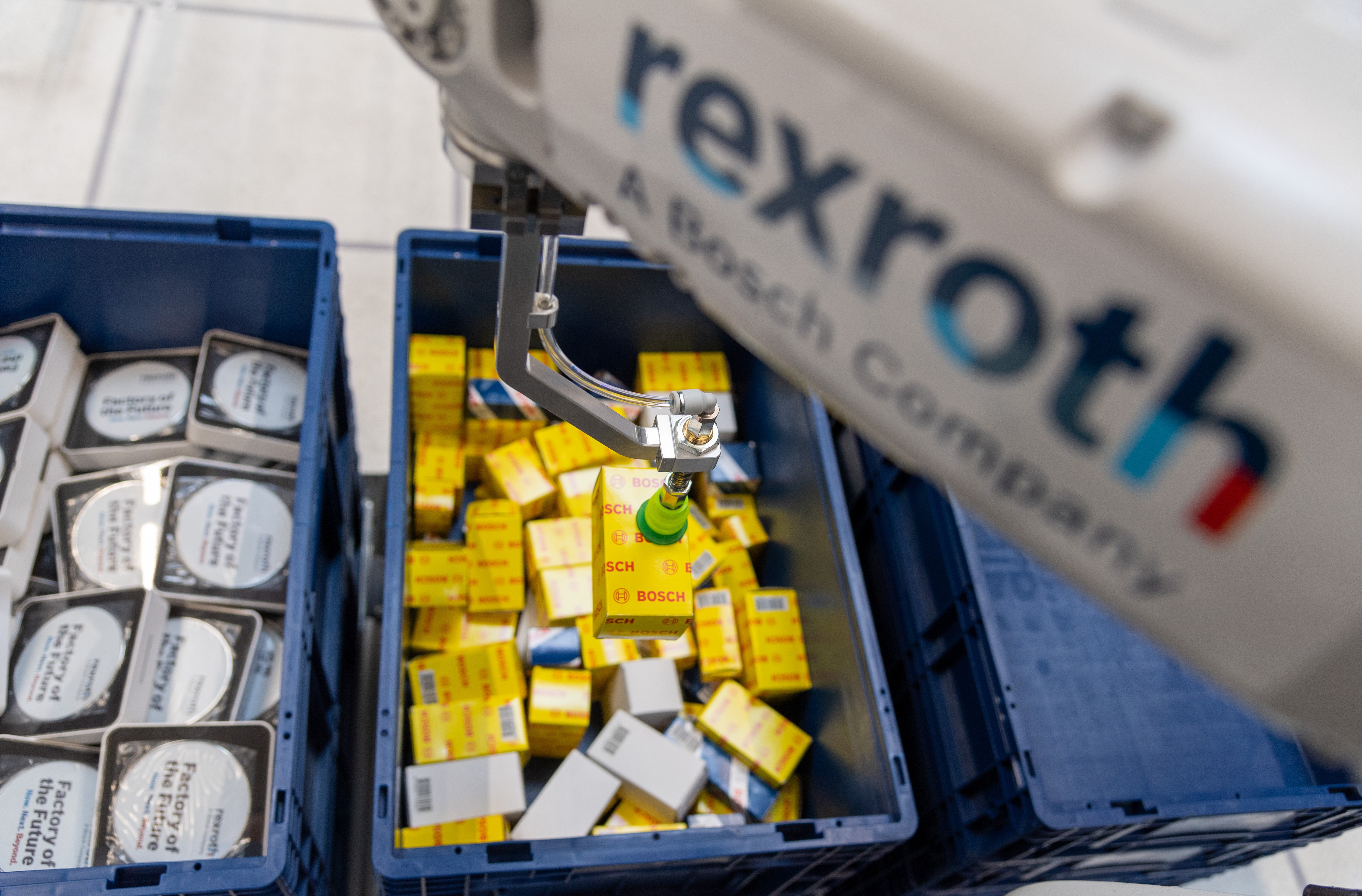 Solução inteligente de separação de itens da Bosch Rexroth