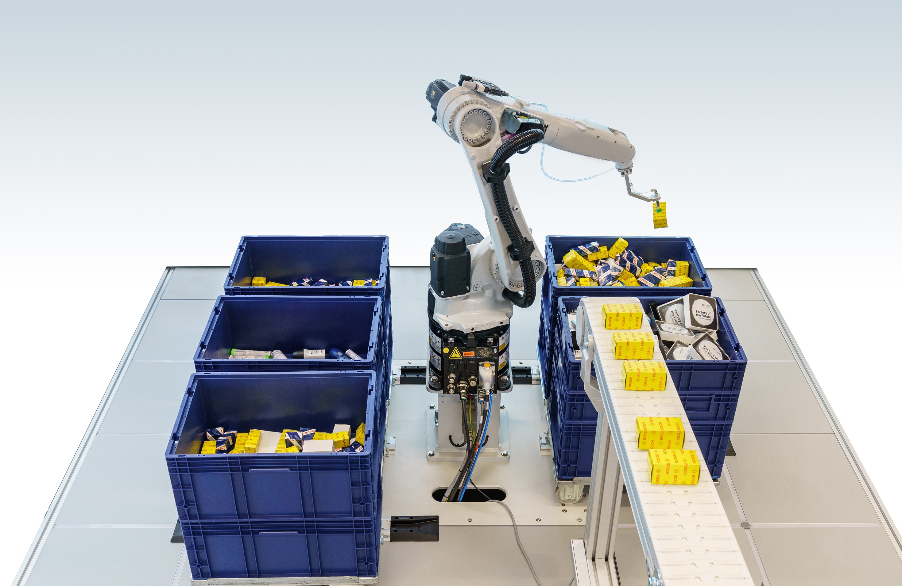 Solução inteligente de separação de itens da Bosch Rexroth