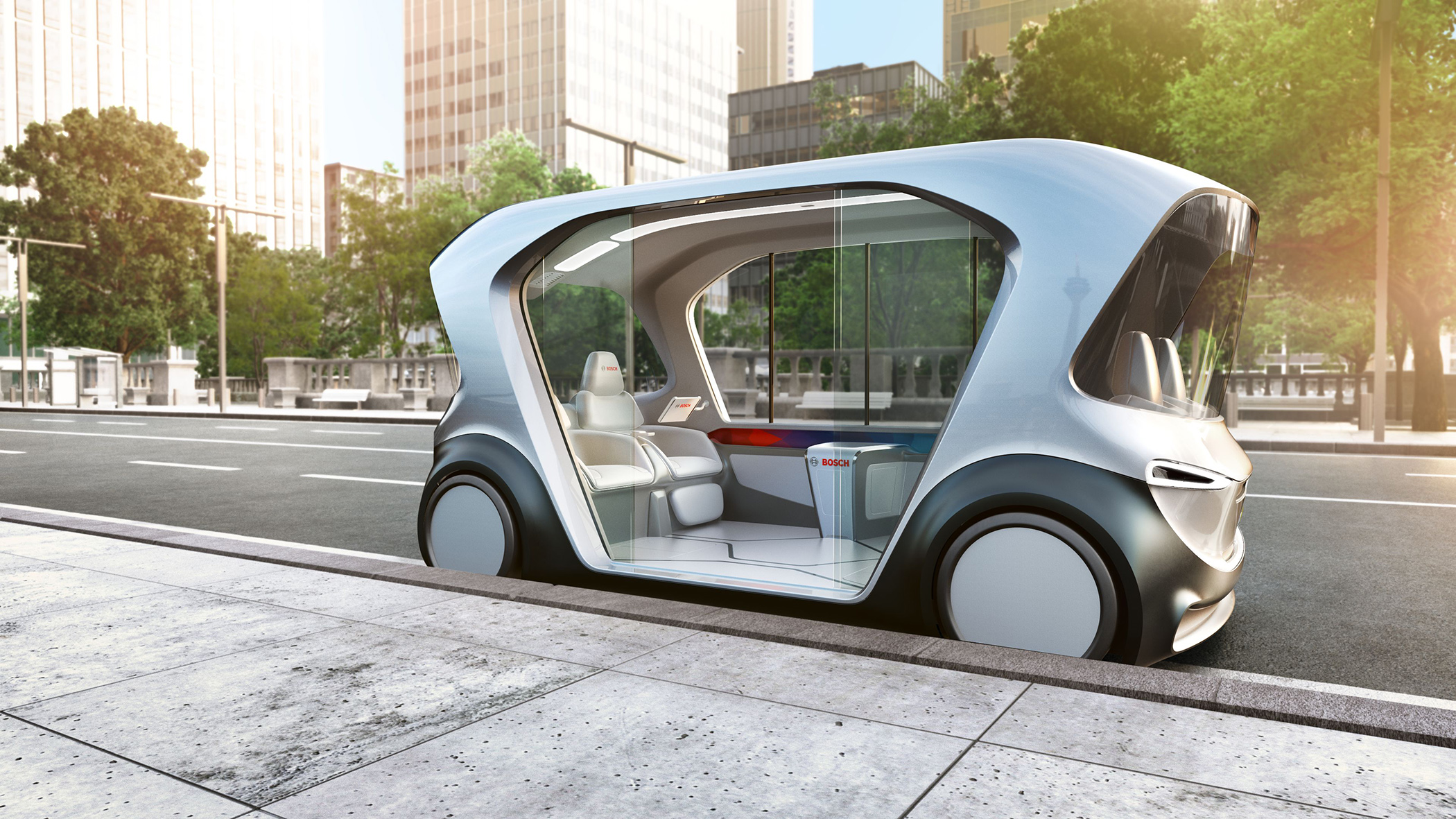 Bosch lança conceito de ônibus elétrico sem motorista com serviços integrados