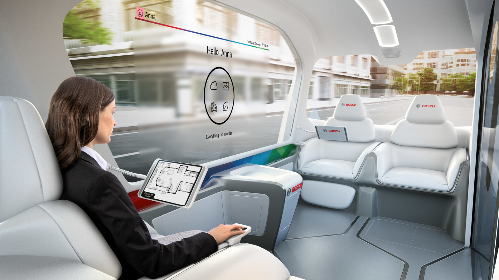 Serviços de mobilidade da Bosch para um interior confortável