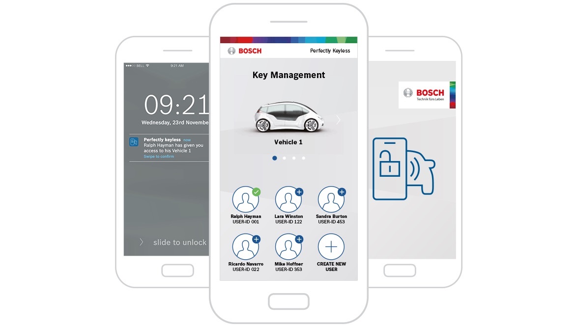 Sistema da Bosch transforma smartphone nas chaves do carro