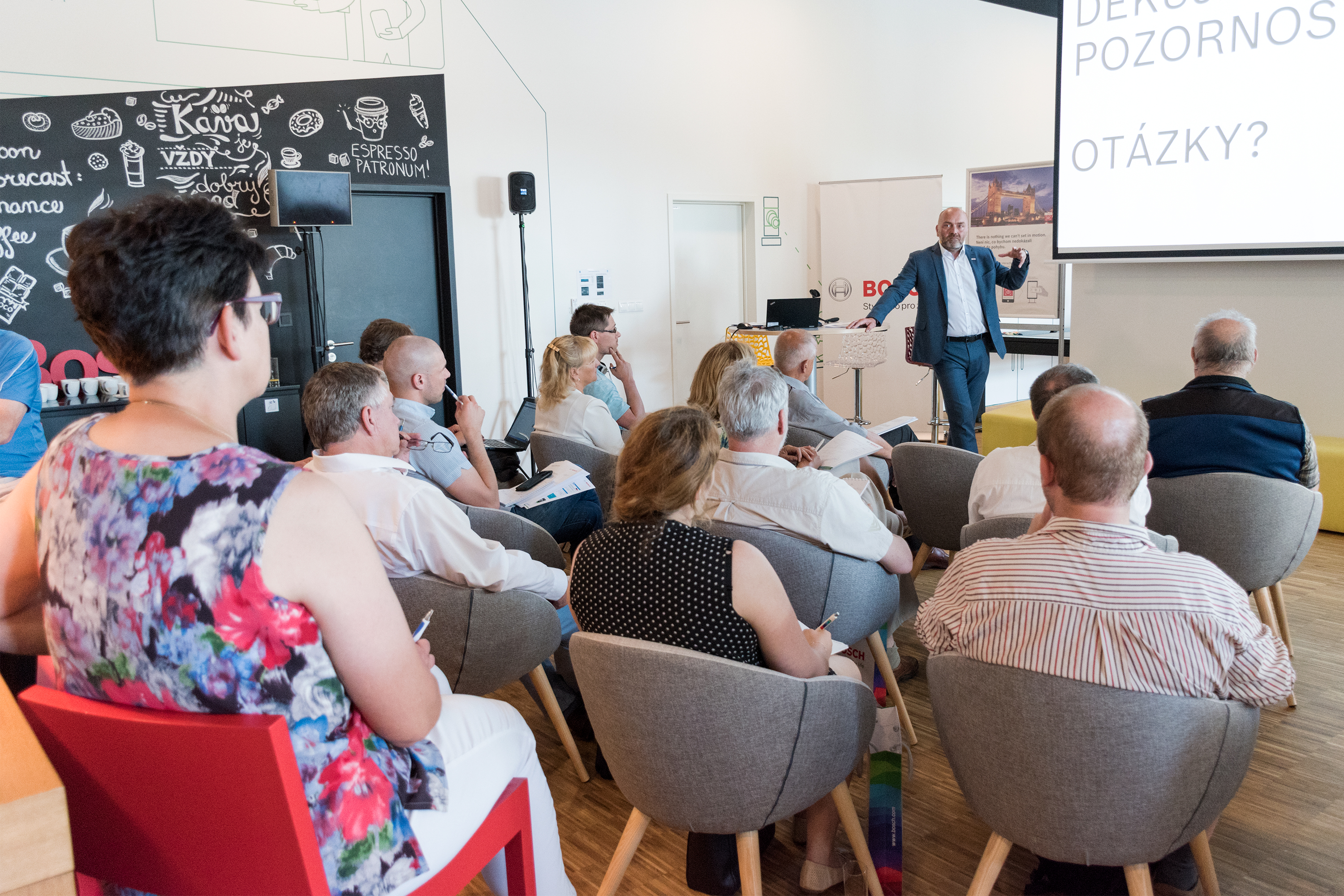 Generální manažer Bosch Group v ČR Milan Šlachta během výroční tiskové konference