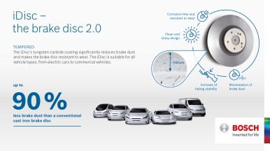 iDisc od společnosti Bosch pomáhá zmírnit problém s emisemi částic ve městech