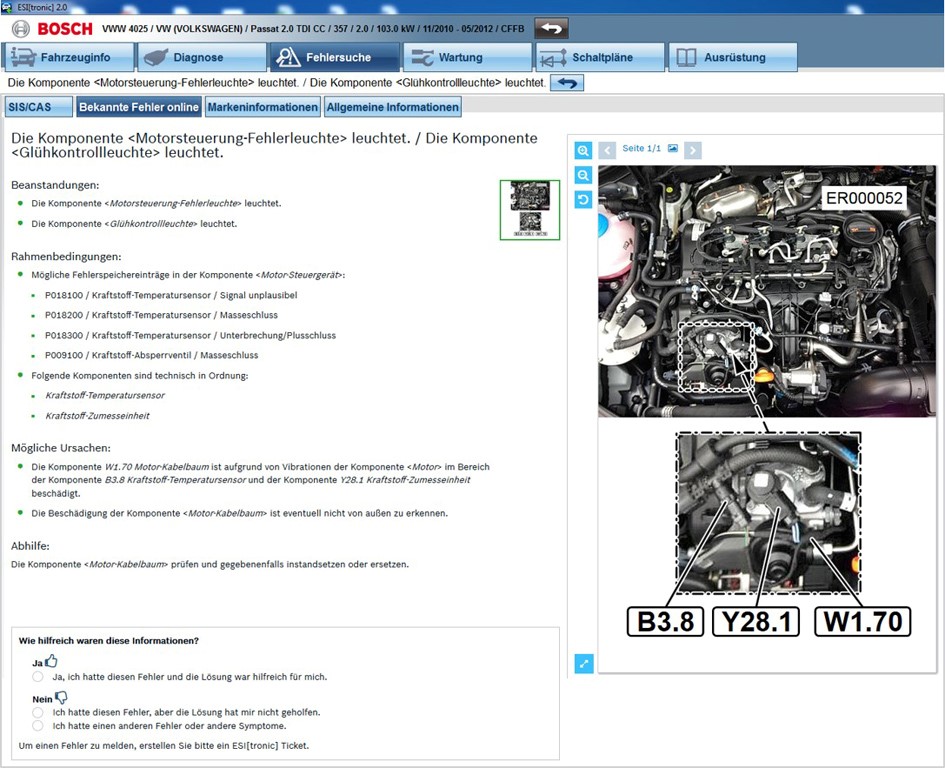 EBR – Experience Based Repair – Riparazioni basate sull'esperienza degli errori specifici che si verificano ripetutamente su determinati modelli di veicoli