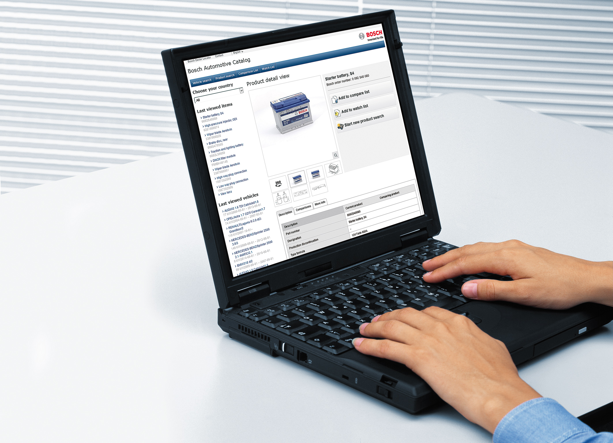 Catalogo online ricambi Bosch Automotive