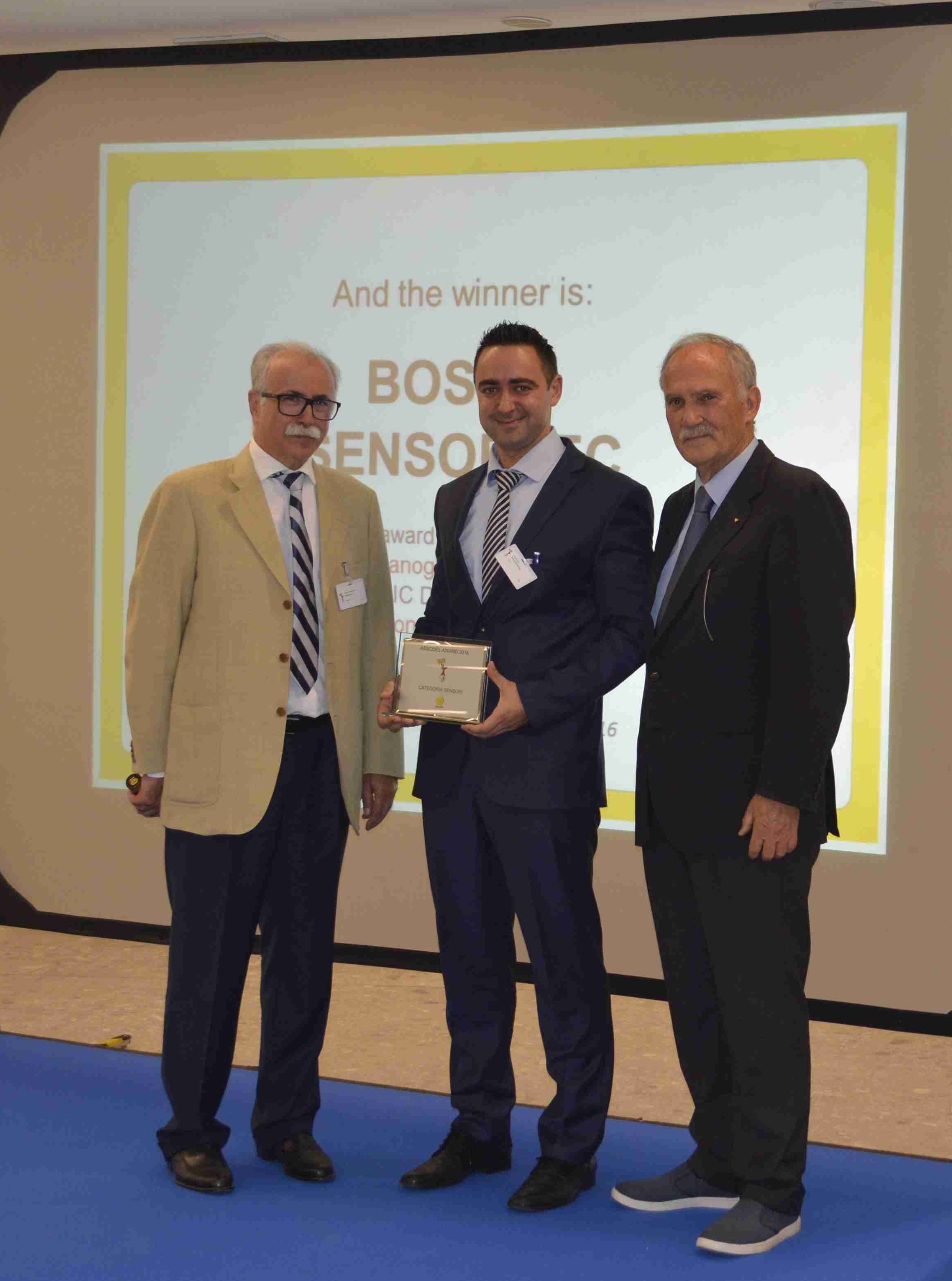 Bosch riceve l’Assodel Award 2016 - Bosch Sensortec premiata nella categoria sensori