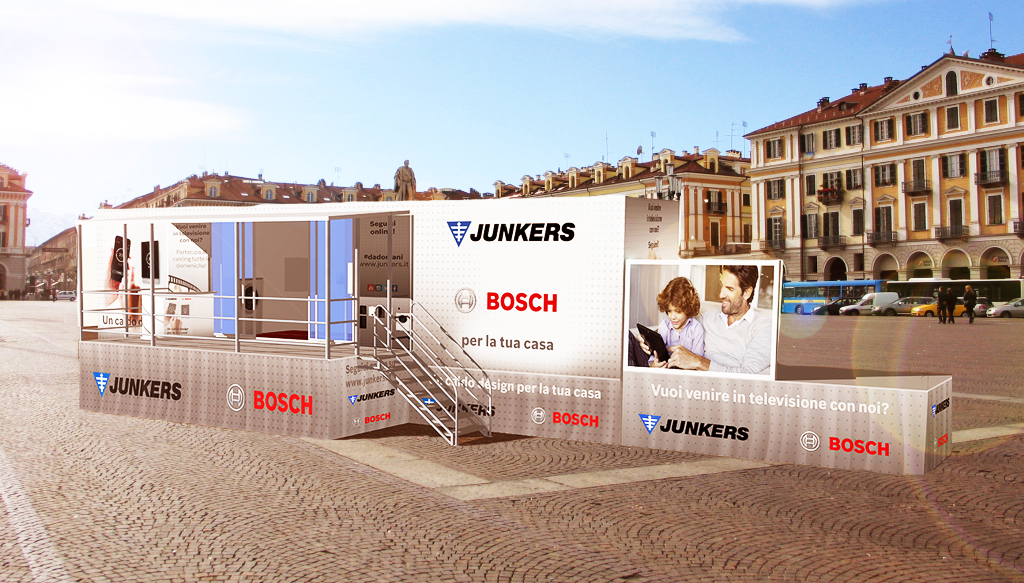 Bosch Termotecnica cambia look con stile - Il truck di Bosch arriva a Genova