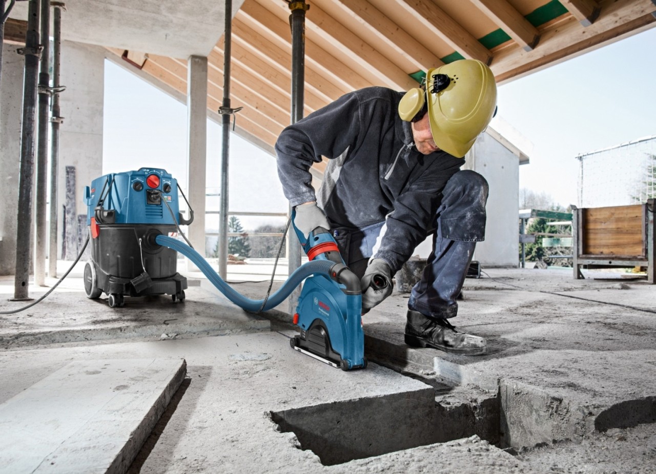 PRODIAMANT Cofano Di Aspirazione Mola A Tazza 125mm Per Smerigliatrice Angolare Con Disco Diamantato Da 125 Mm In Set - Foto 3