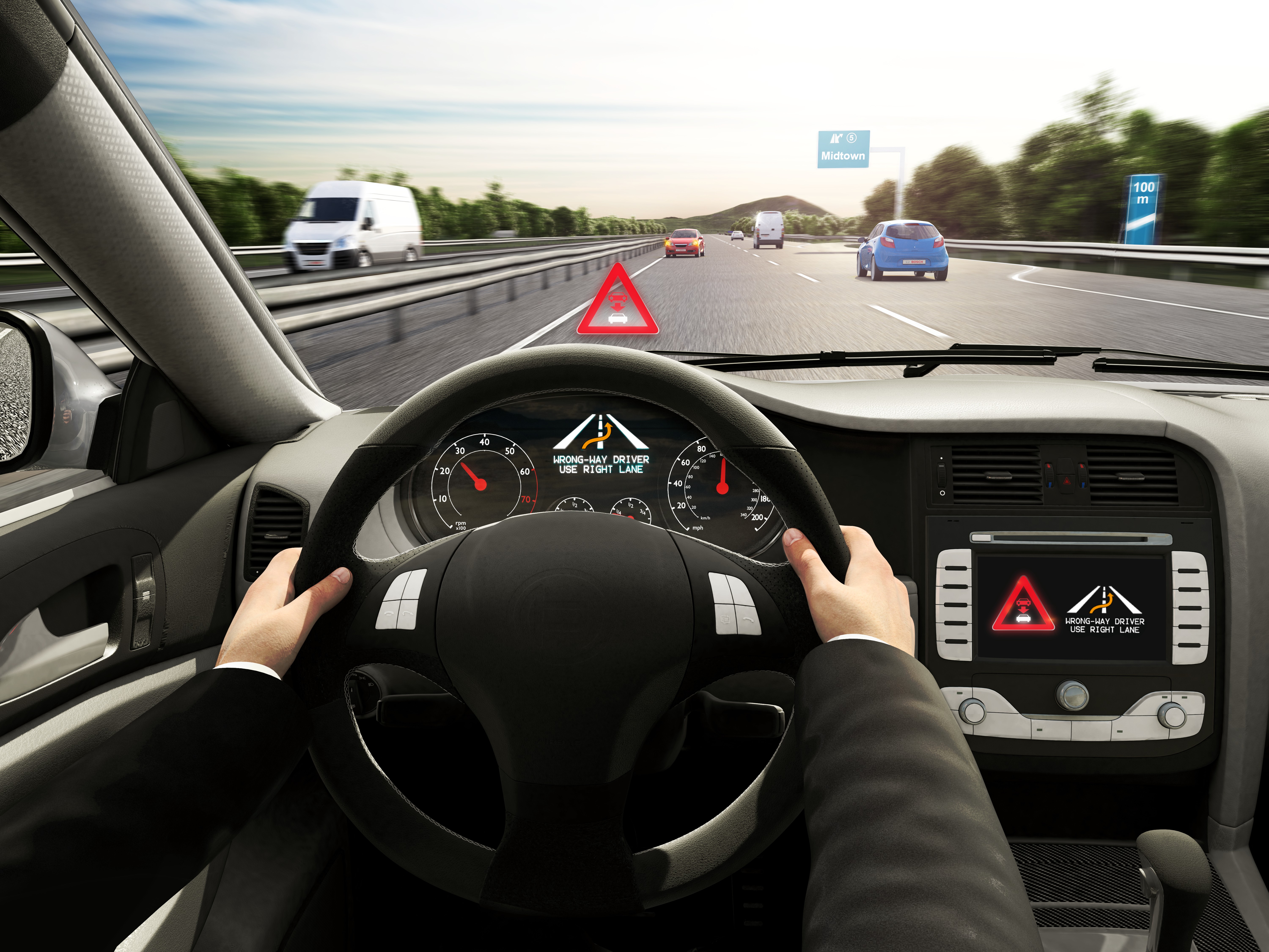 Guida contromano: il wrong-way driver warning di Bosch sbarca in Italia