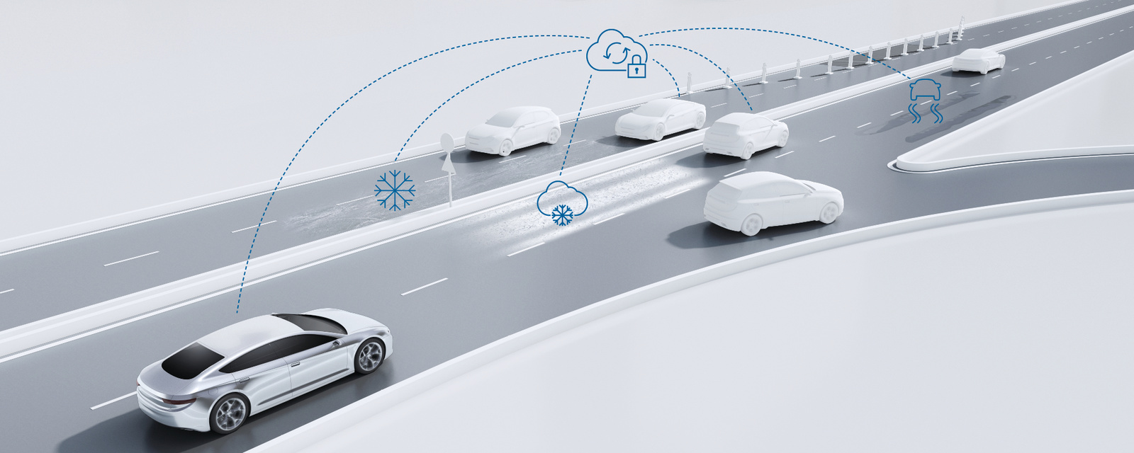 Nei veicoli autonomi, le previsioni sulle condizioni stradali saranno date dal cloud Bosch