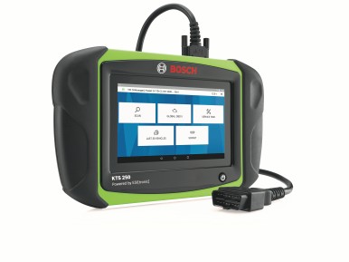 Nieuwe, compacte diagnosetester KTS 250 van Bosch voor mobiele en snelle stuurap ...
