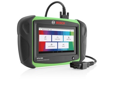 Nieuwe, compacte diagnosetester KTS 250 van Bosch voor mobiele en snelle stuurap ...