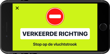 De verkeersapp Flitsmeister waarschuwt gebruikers voor spookrijders