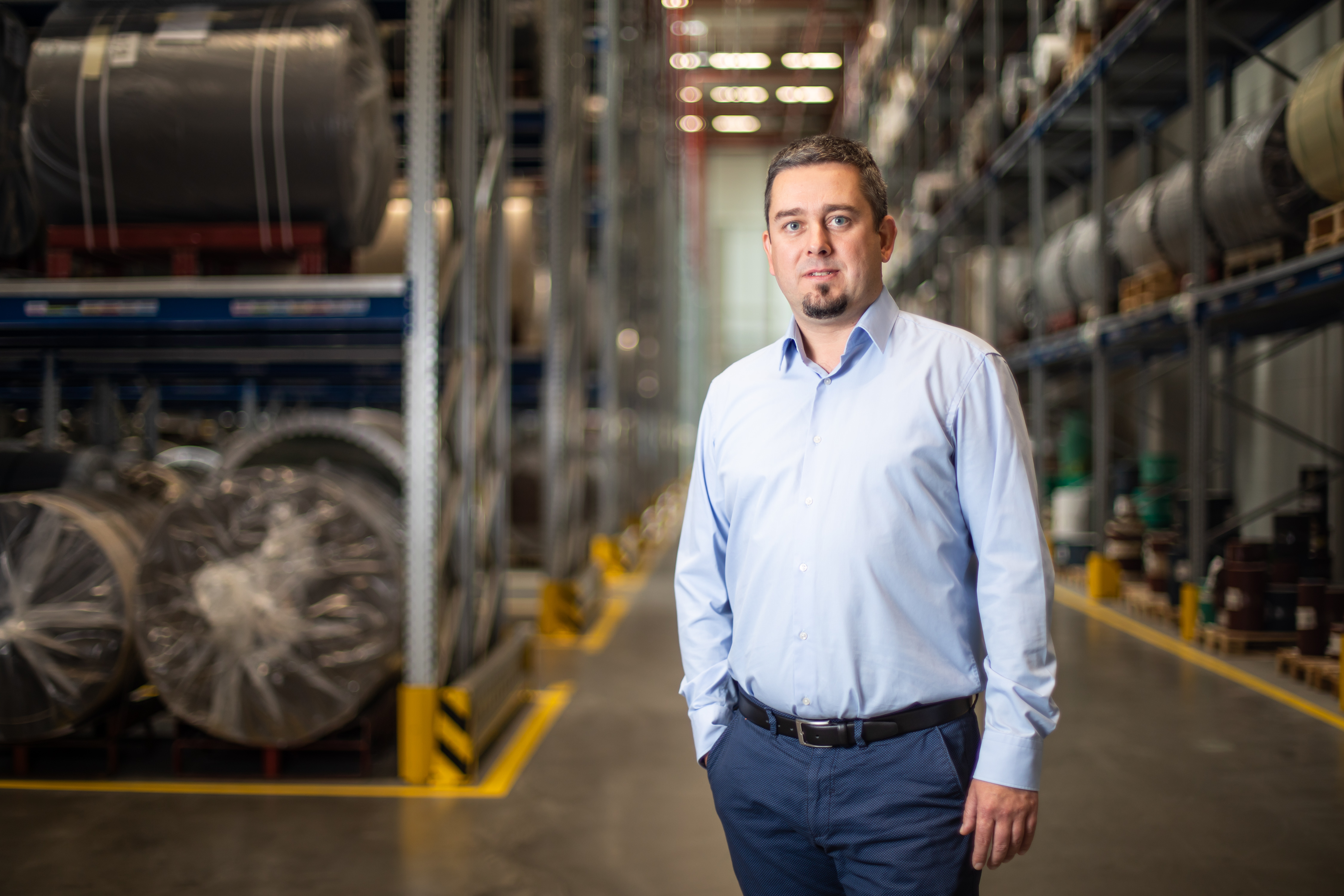 Dawid Nowakowski, dyrektor fabryki w Goleniowie i Członek Zarządu sia Abrasives Polska.