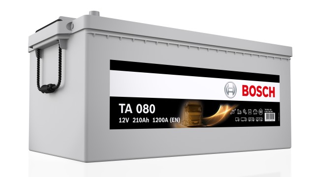 Akumulator Bosch TA AGM do pojazdów użytkowych.