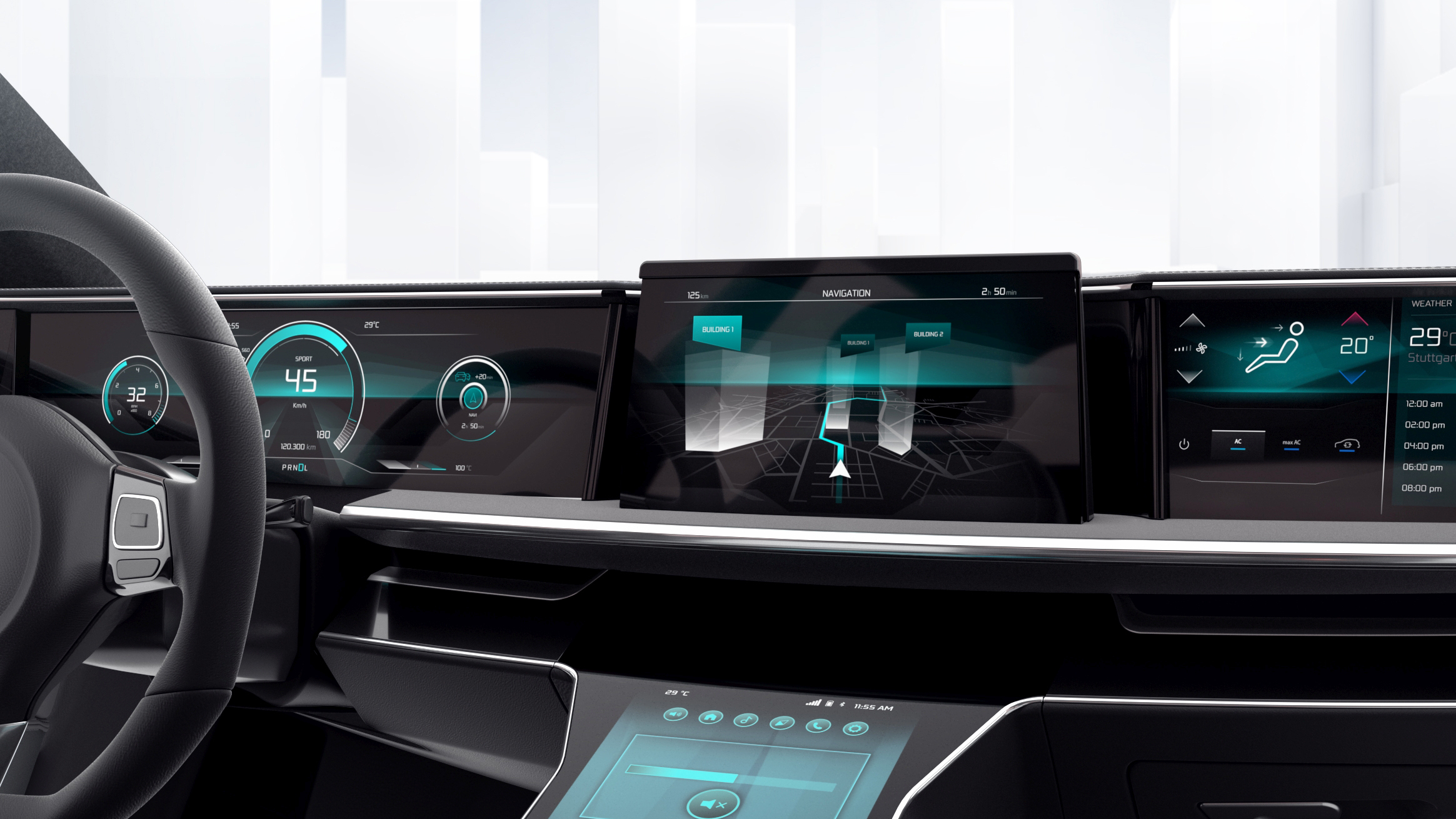 Nowy czujnik Bosch MEMS zapewnia nieprzerwaną nawigację i pomaga realistycznie przedstawić ruchy pojazdu.