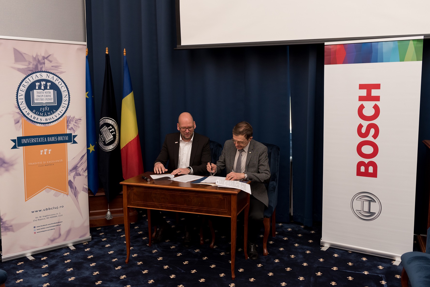 Bosch semnează un nou parteneriat strategic cu Universitatea Babeș-Bolyai din Cluj