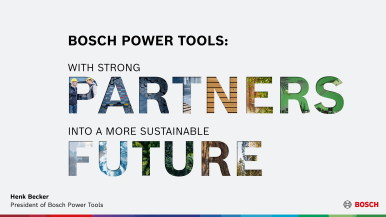 Bosch Power Tools: With strong partners into a more sustainable future