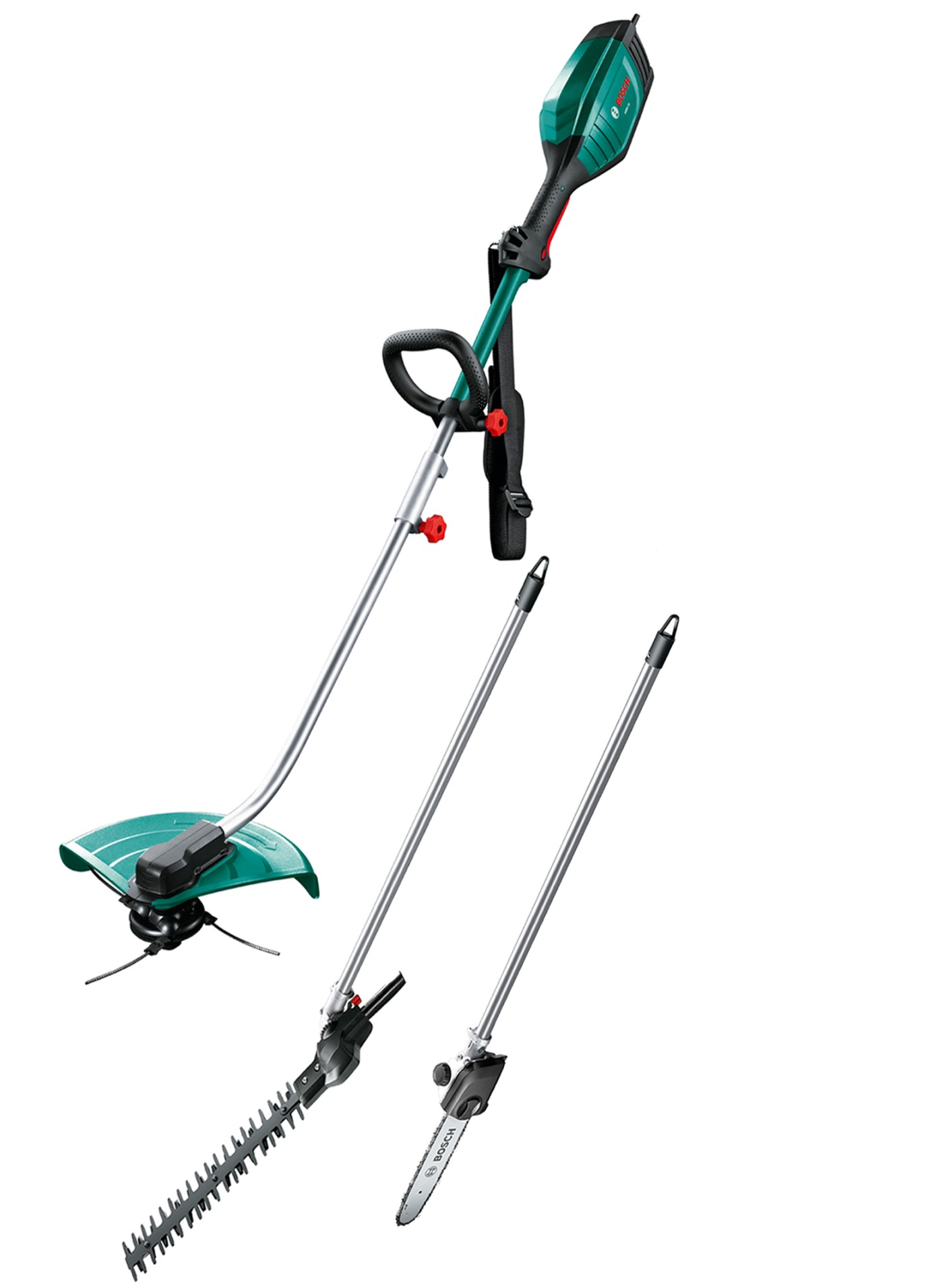 Trimmer, Heckenschere und HochEntaster in einem das Multifunktionswerkzeug AMW 10 von Bosch