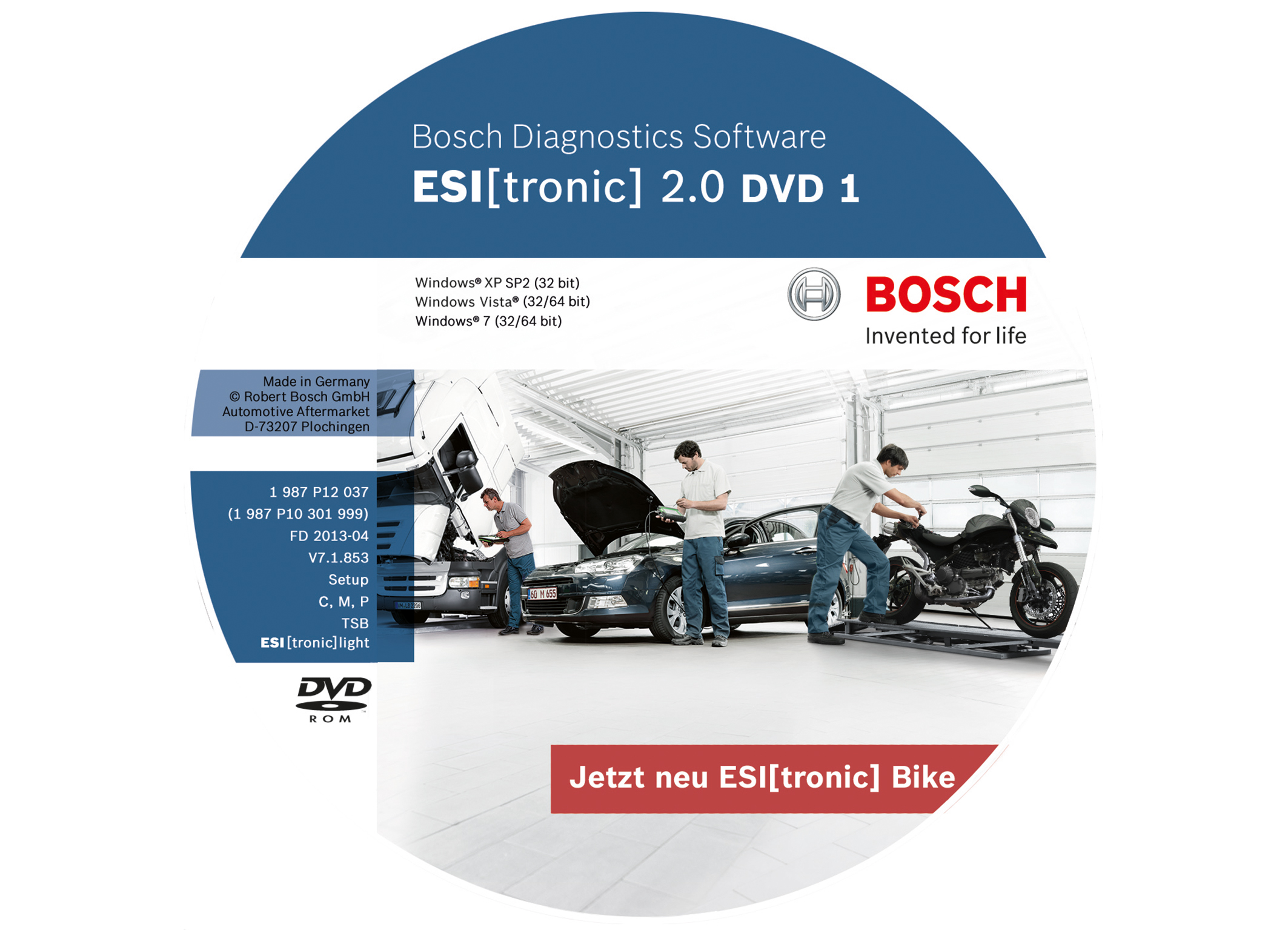 Modern Bosch Test And Diagnostic Equipment For Motor Vehicle