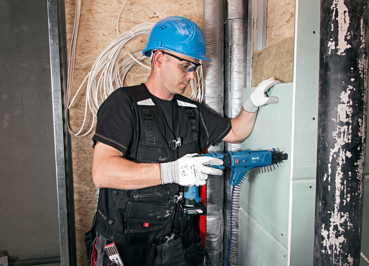 High performance and a long battery runtime Cordless drywall