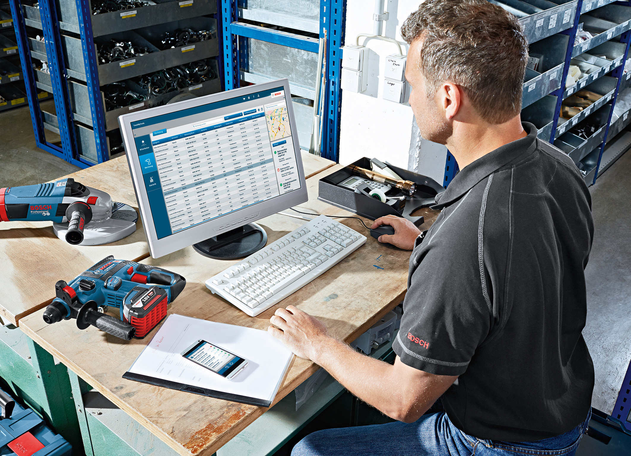 Bosch Entfernungsmesser Software : Trackmytools von bosch für profis media service