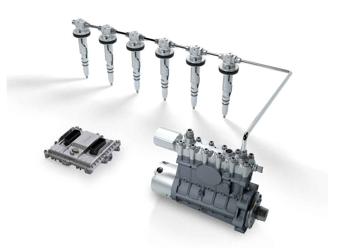 Modular commonrail system for large diesel engines delivering more