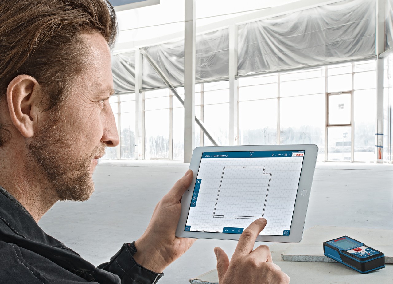 High professionalism and productivity new Bosch Measuring Master App