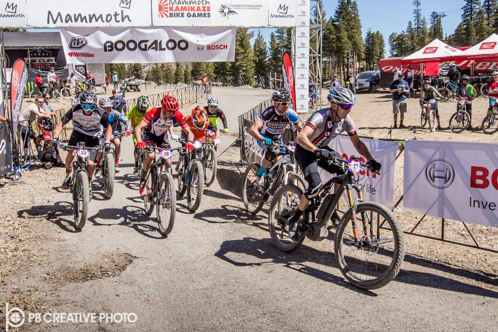 Industry all-stars compete in first ever electric mountain bike race at Kamikaze Bike Games