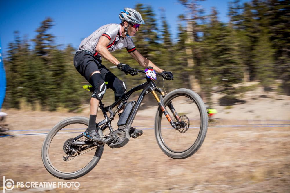 Industry all-stars compete in first ever electric mountain bike race at Kamikaze Bike Games