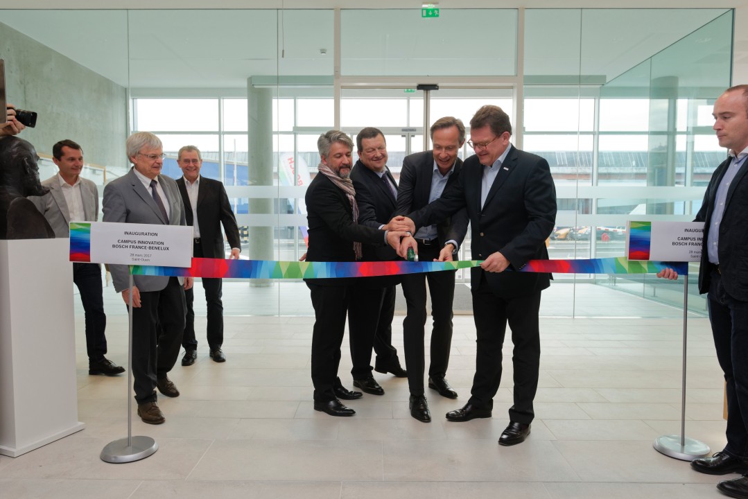 Bosch réaffirme son ancrage en France en inaugurant son campus innovation au siège à Saint-Ouen