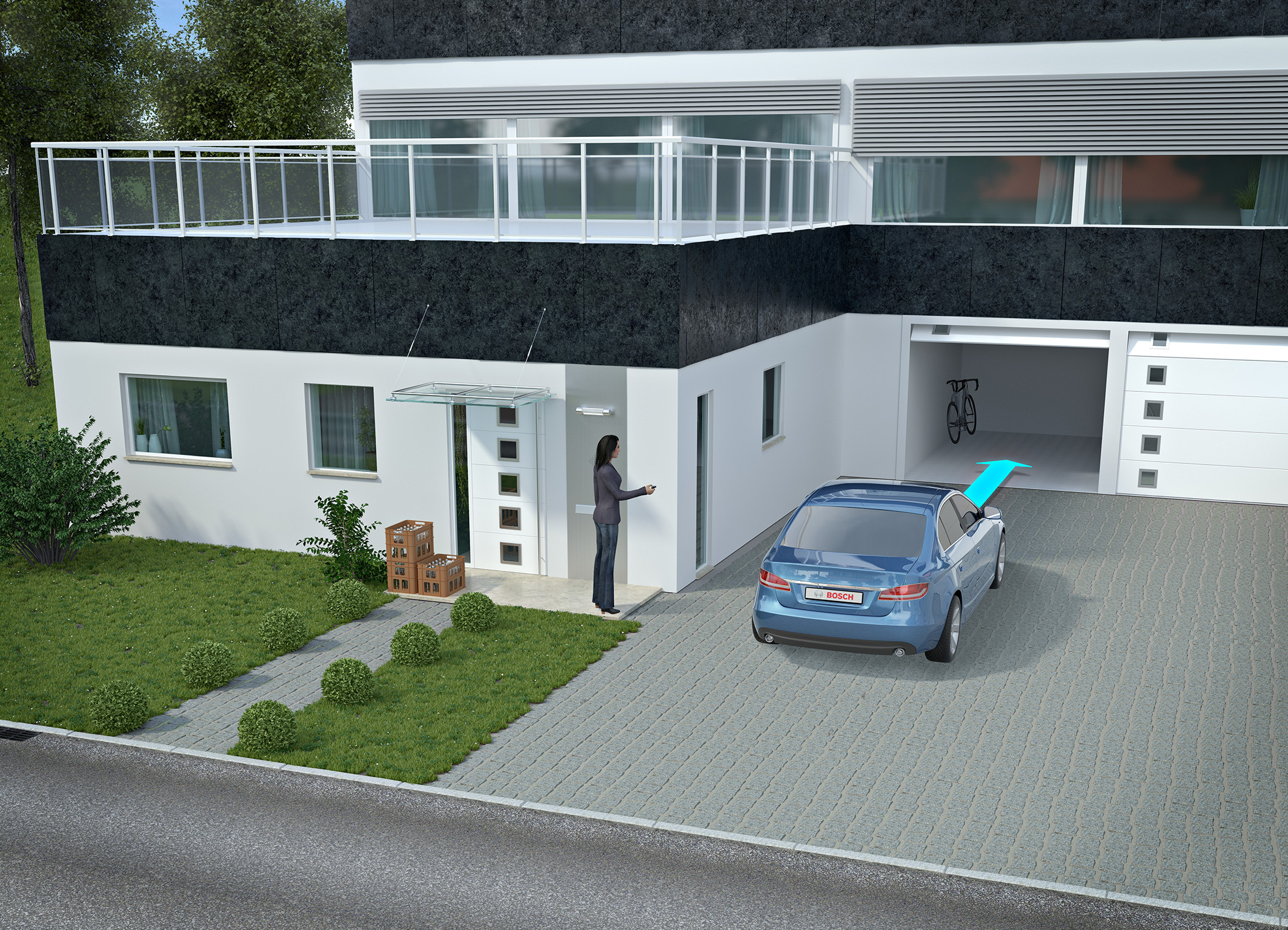 Special-effects technology for safe parking