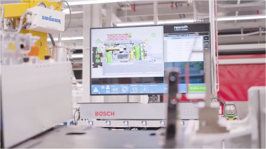 Footage Bosch Fertigungslinie Brennstoffzellen-Antriebssystem