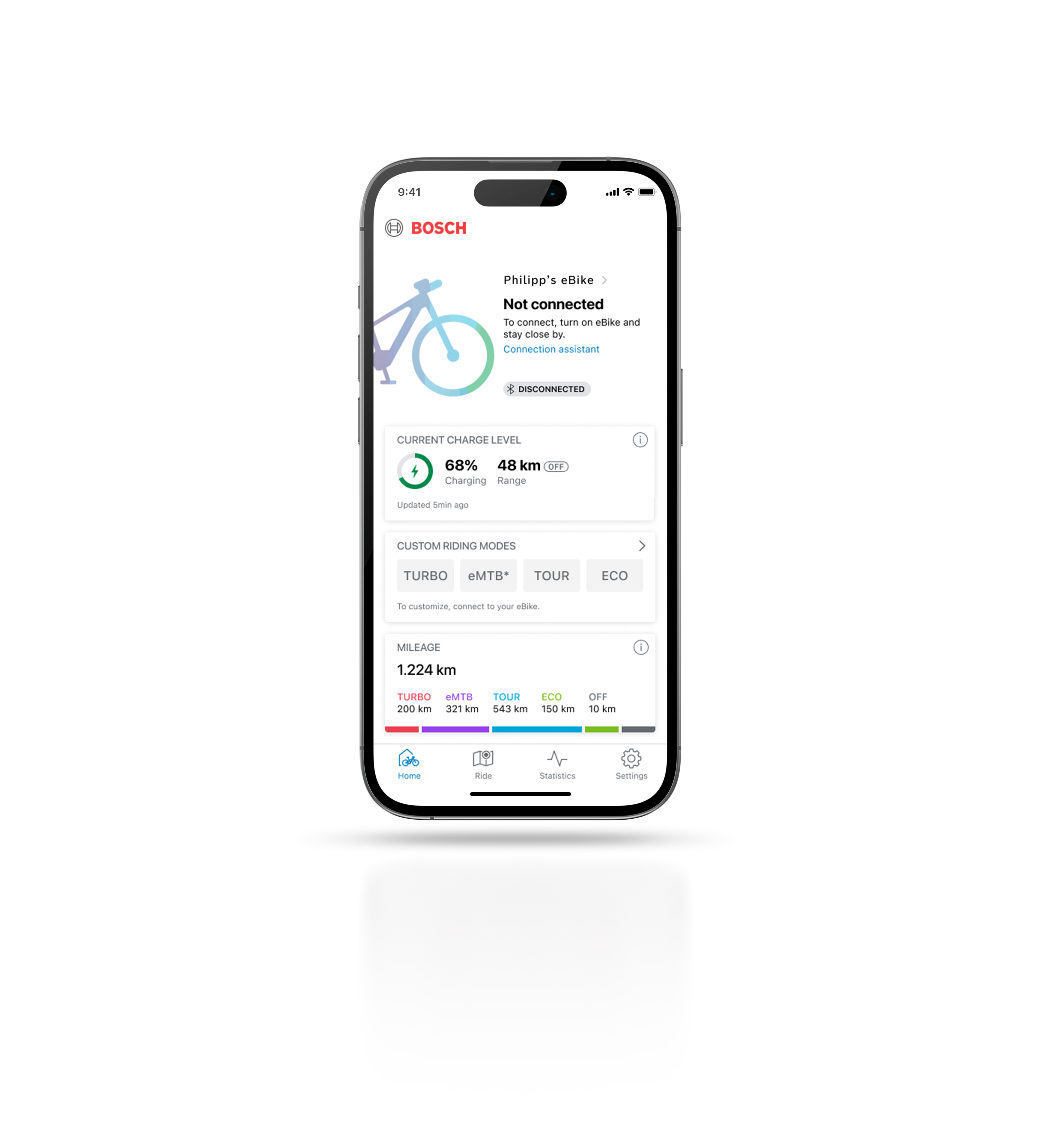 Current charge level for easy planning and detailed maps for Kiox displays