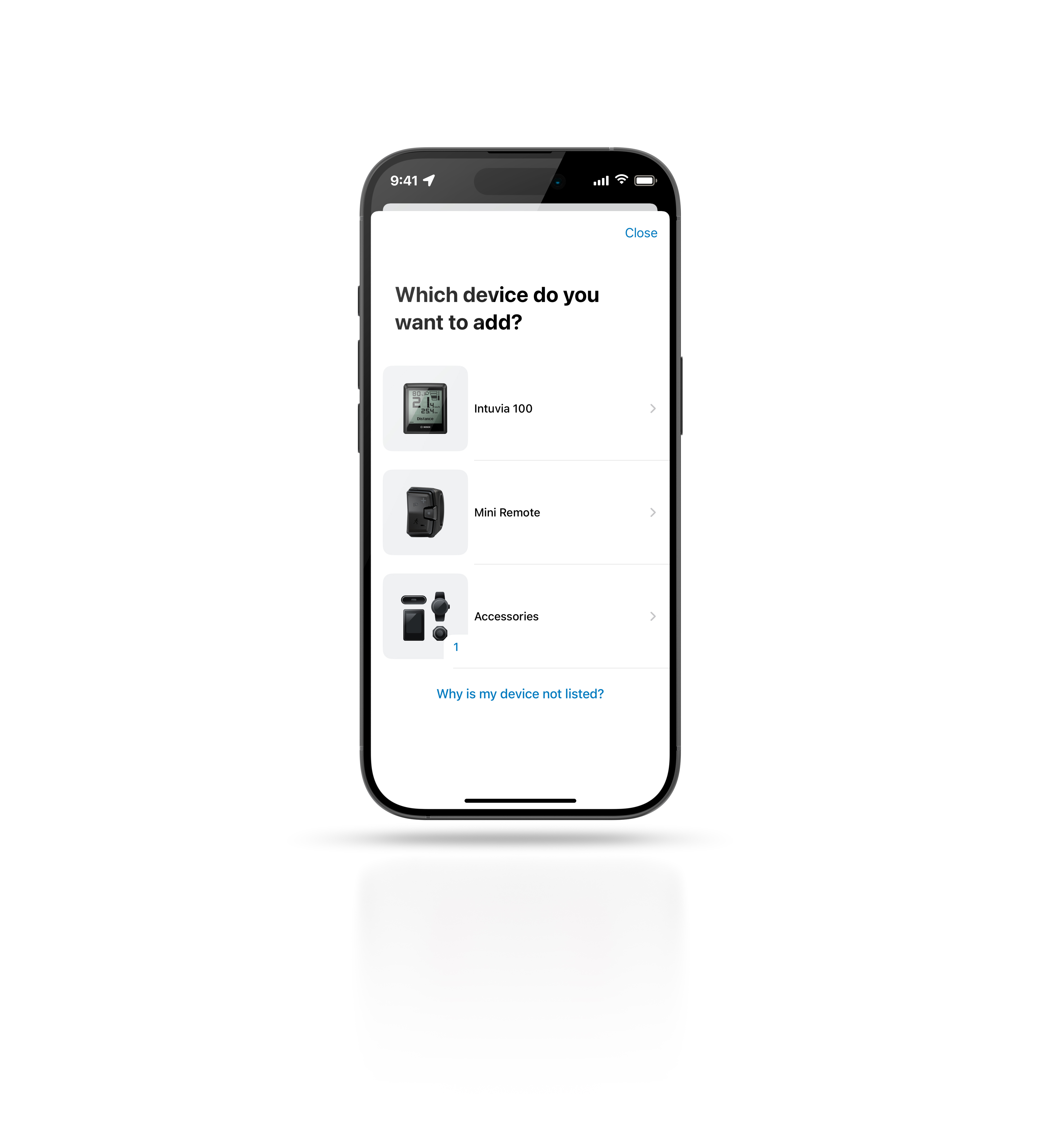Bosch eBike FlowApp iOS eBike add device BES3 MY2026