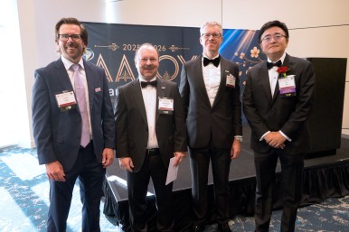 2026 AAEOY awards. From the left: David Cook (Head of Development Bosch Mobility ...